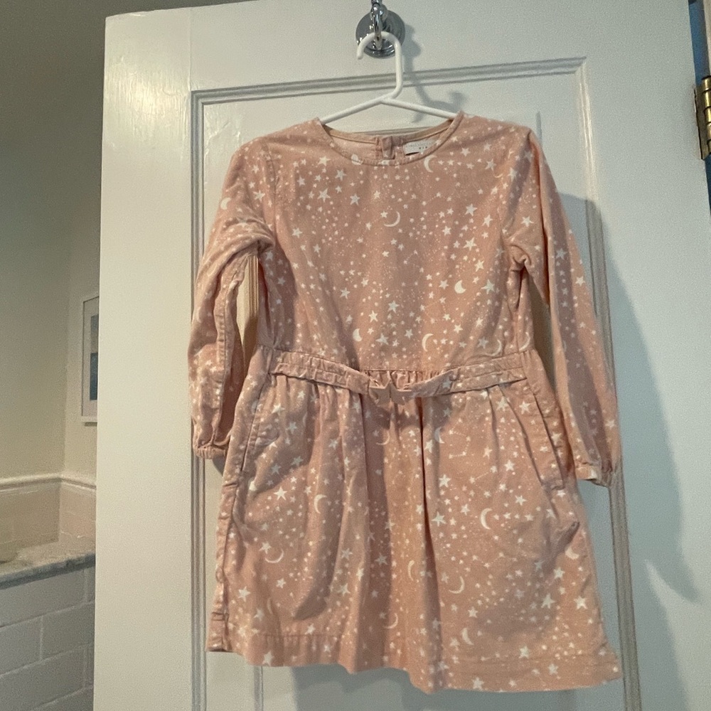 Stella McCartney very light corduroy dress with stars and moon and star belt. 6